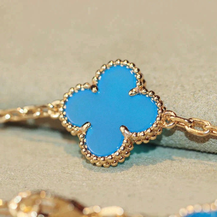 [Rani Jewelry]CLOVER 20 MOTIFS TURQUOISE GOLD