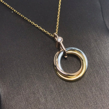 [Rani Jewelry] TRINITY  NECKLACE 1 DIAMOND