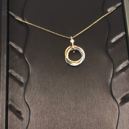 [Rani Jewelry] TRINITY  NECKLACE 1 DIAMOND