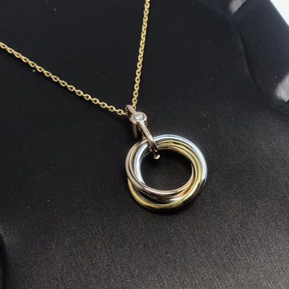 [Rani Jewelry] TRINITY  NECKLACE 1 DIAMOND