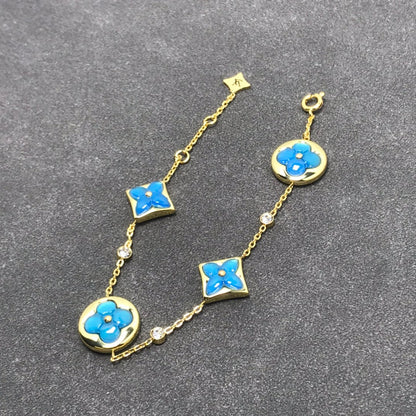 [Rani Jewelry]STAR AND SUN TURQUOISE 4 MOTIFS 3 DIAMONDS