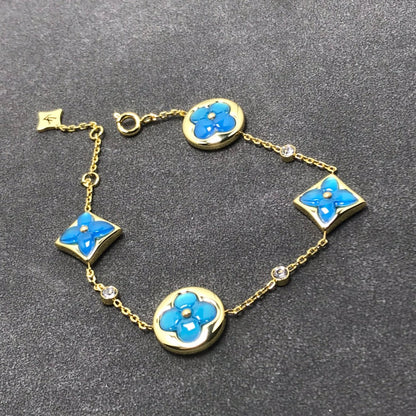 [Rani Jewelry]STAR AND SUN TURQUOISE 4 MOTIFS 3 DIAMONDS