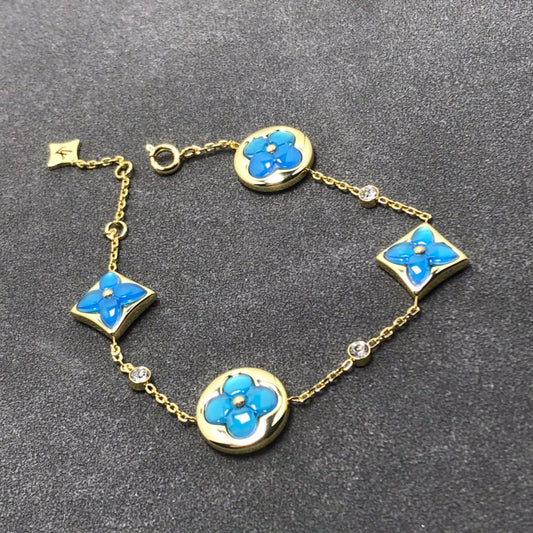 [Rani Jewelry]STAR AND SUN TURQUOISE 4 MOTIFS 3 DIAMONDS