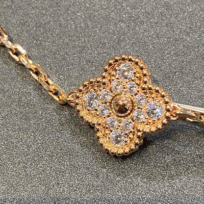 [Rani Jewelry] CLOVER 5 MOTIF FULL DIAMOND BRACELET COLLECTION