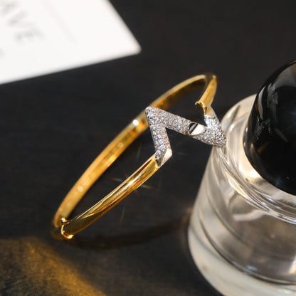 [Rani Jewelry]VOLTE UPSITE DOWN GOLD DIAMOND BRACELET