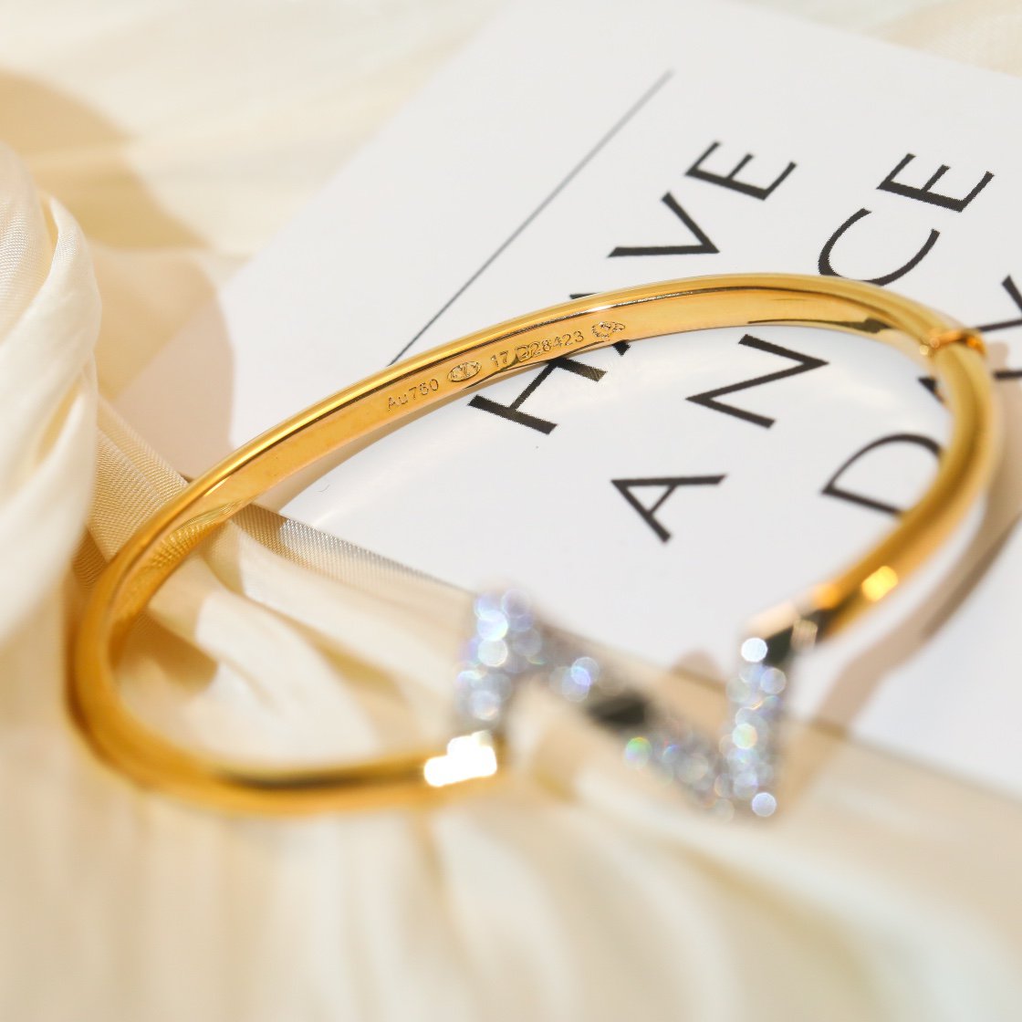 [Rani Jewelry]VOLTE UPSITE DOWN GOLD DIAMOND BRACELET