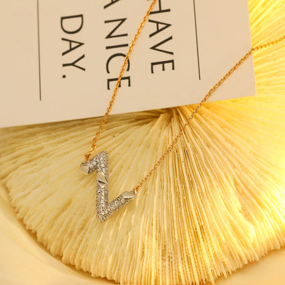 [Rani Jewelry]VOLT SILVER DIAMOND PEDANT NECKLACE