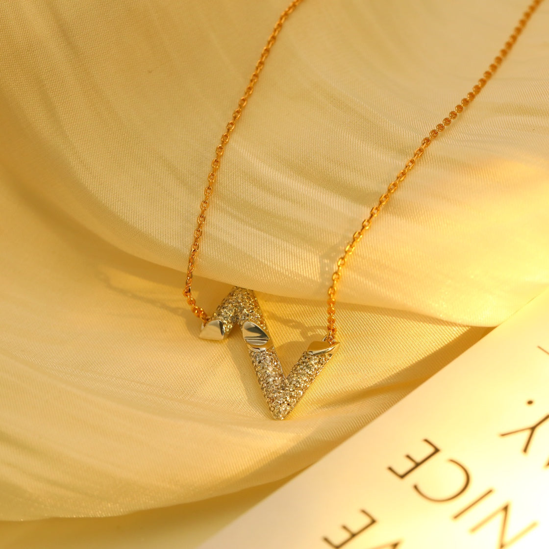 [Rani Jewelry]VOLT SILVER DIAMOND PEDANT NECKLACE