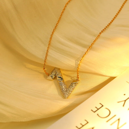 [Rani Jewelry]VOLT SILVER DIAMOND PEDANT NECKLACE
