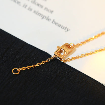 [Rani Jewelry]STAR AND SUN DIAMOND PINK GOLD NECKLACE