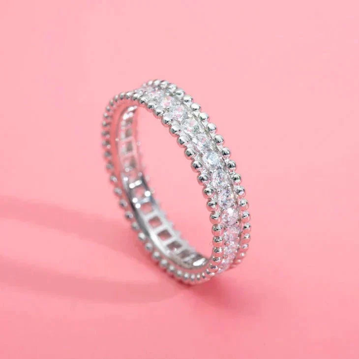 [Rani Jewelry]PERLEE DIAMOND SILVER RING