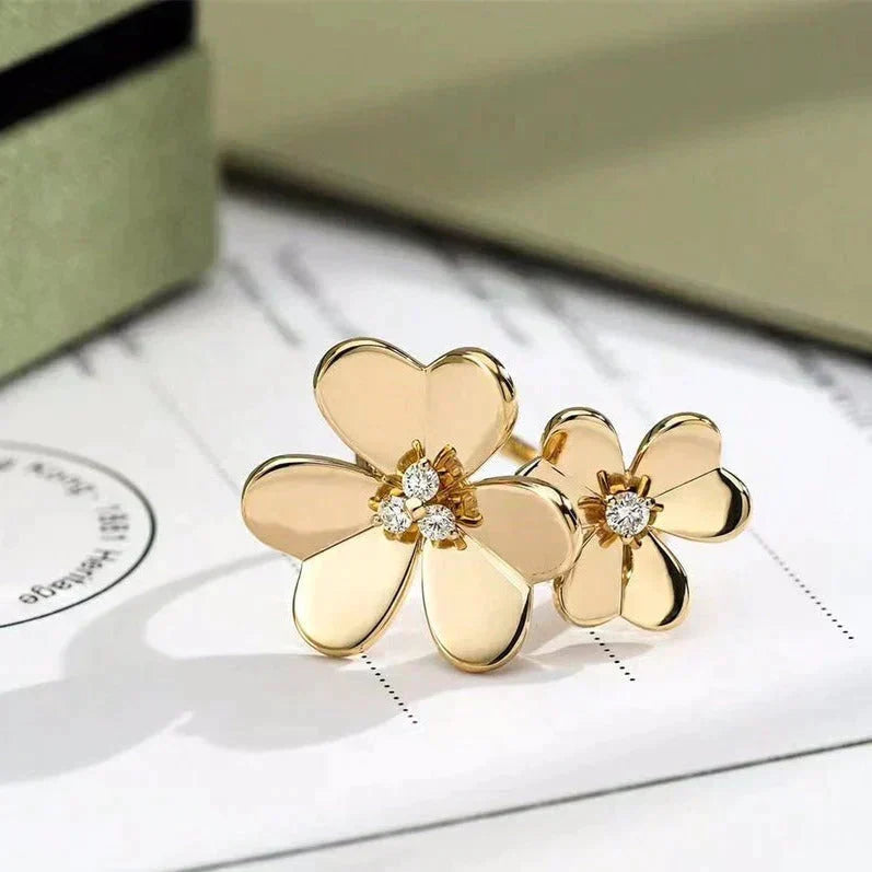 [Rani Jewelry]CLOVER COMOS GOLD DIAMOND RING