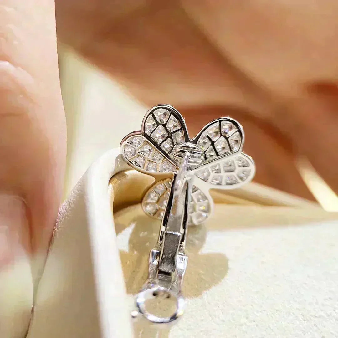 [Rani Jewelry]CLOVER COMOS DIAMOND EARRINGS SILVER