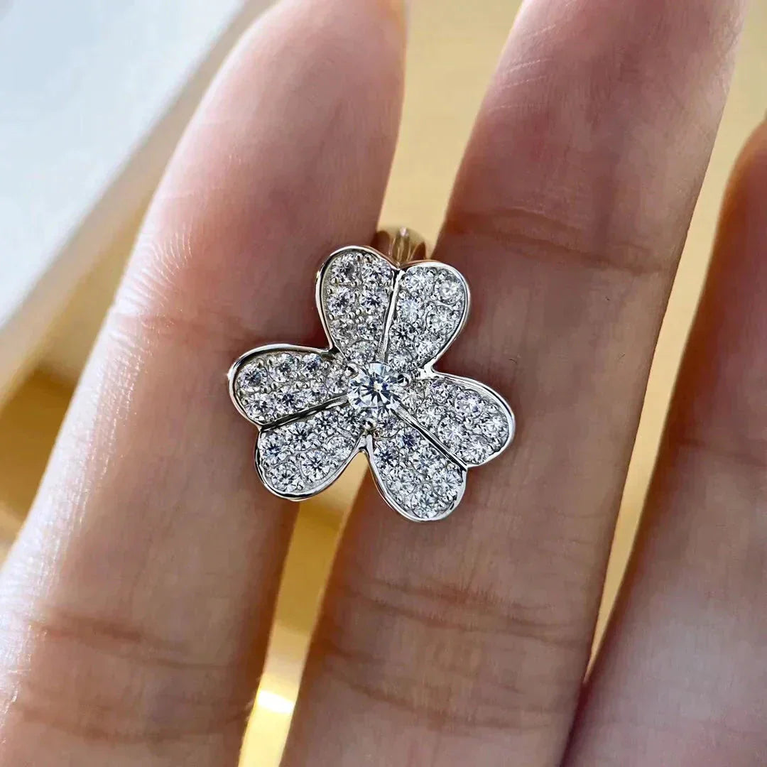[Rani Jewelry]CLOVER COMOS DIAMOND EARRINGS SILVER