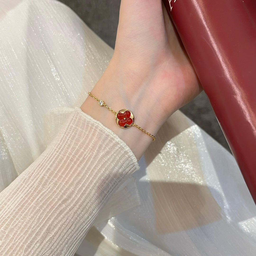 [Rani Jewelry]SUN PEDANT CARNELIAN BRACELET