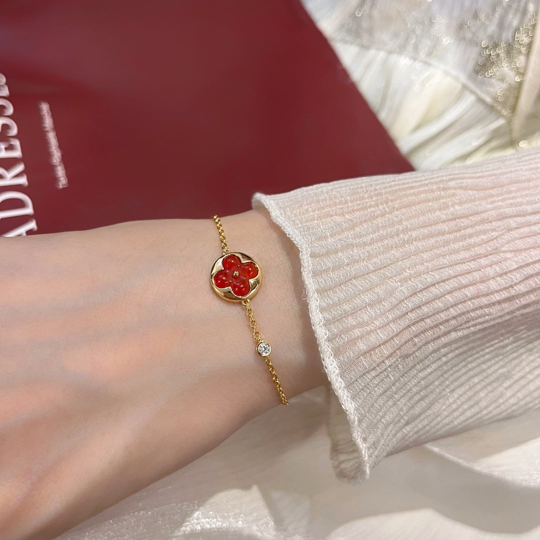 [Rani Jewelry]SUN PEDANT CARNELIAN BRACELET