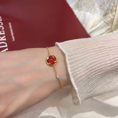 [Rani Jewelry]SUN PEDANT CARNELIAN BRACELET