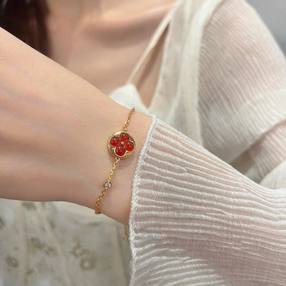 [Rani Jewelry]SUN PEDANT CARNELIAN BRACELET