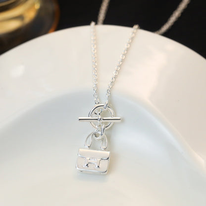 [Rani Jewelry]POP H PEDANT SILVER NECKLACE