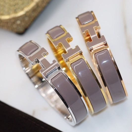 [Rani Jewelry]H BRACELET 12MM BROWN