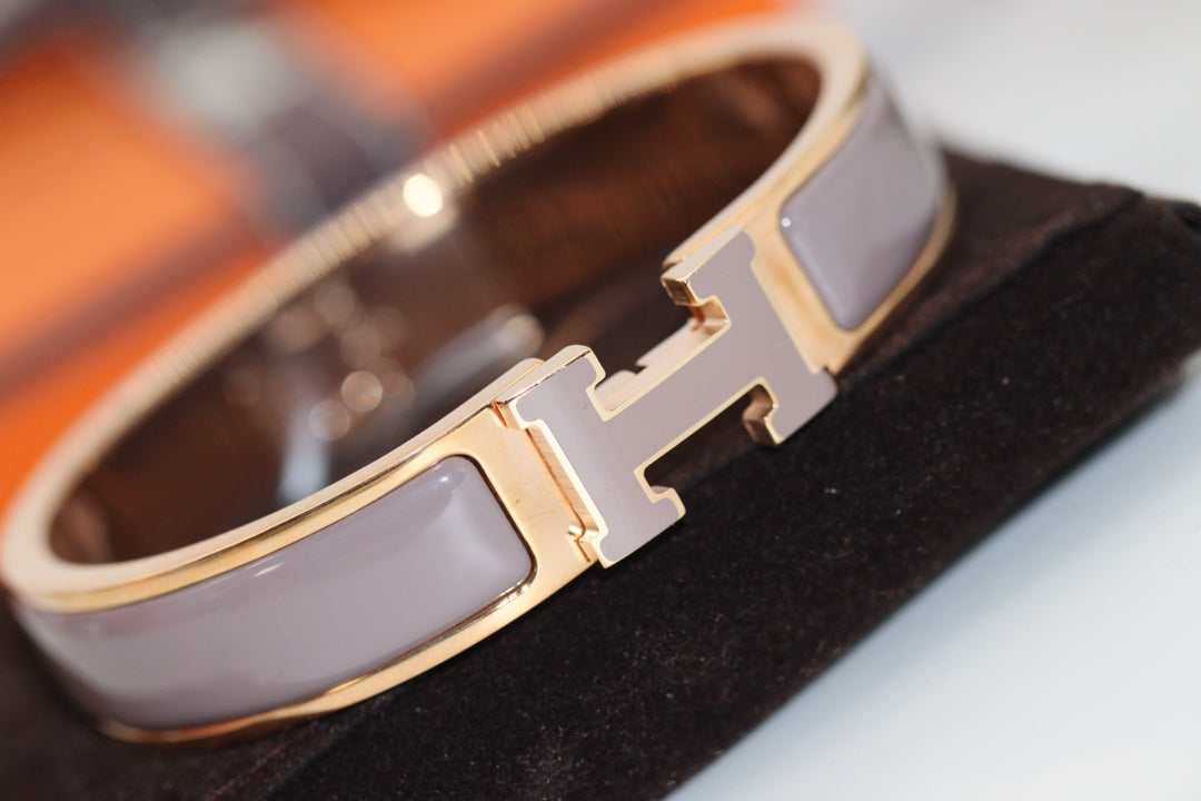 [Rani Jewelry]H BRACELET 12MM BROWN