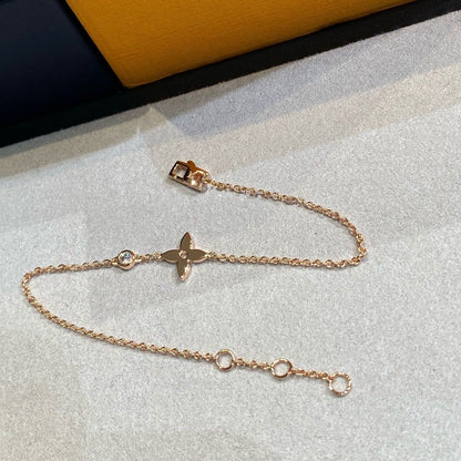 [Rani Jewelry]STAR DIAMOND PINK GOLD BRACELET