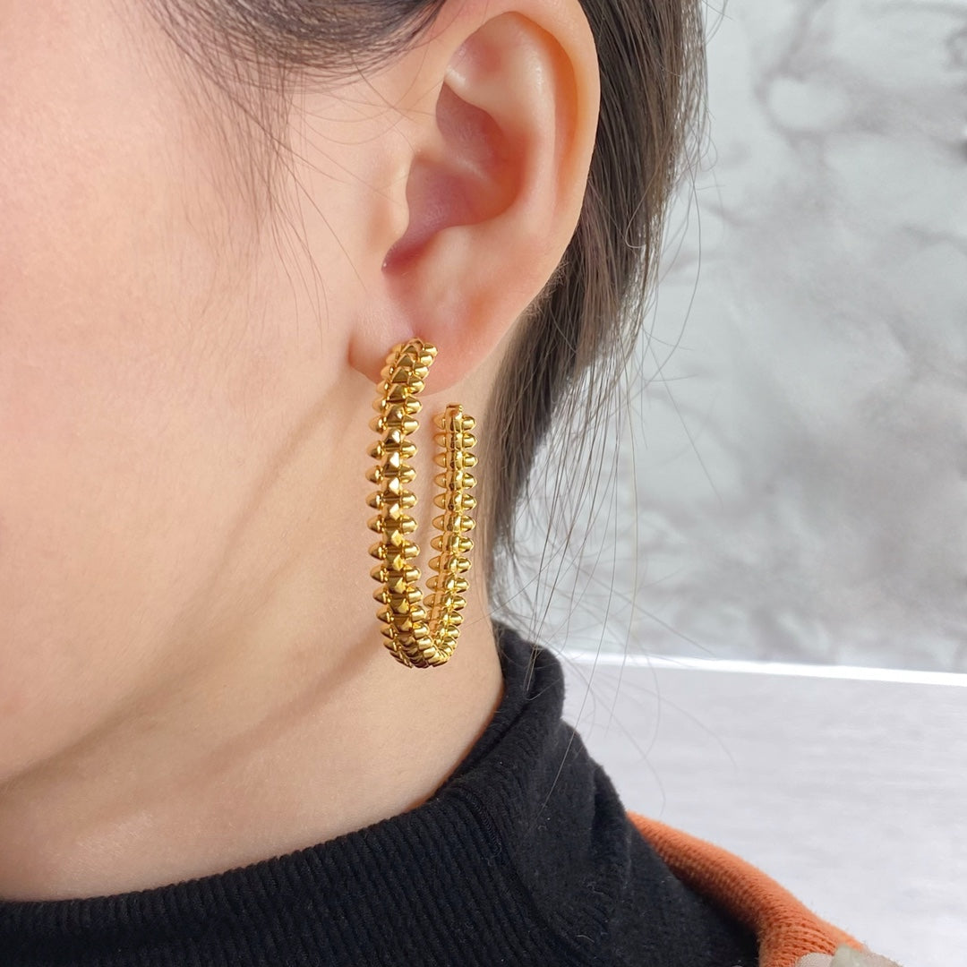 [Rani Jewelry] CLASH HOOP LARGE EARRINGS