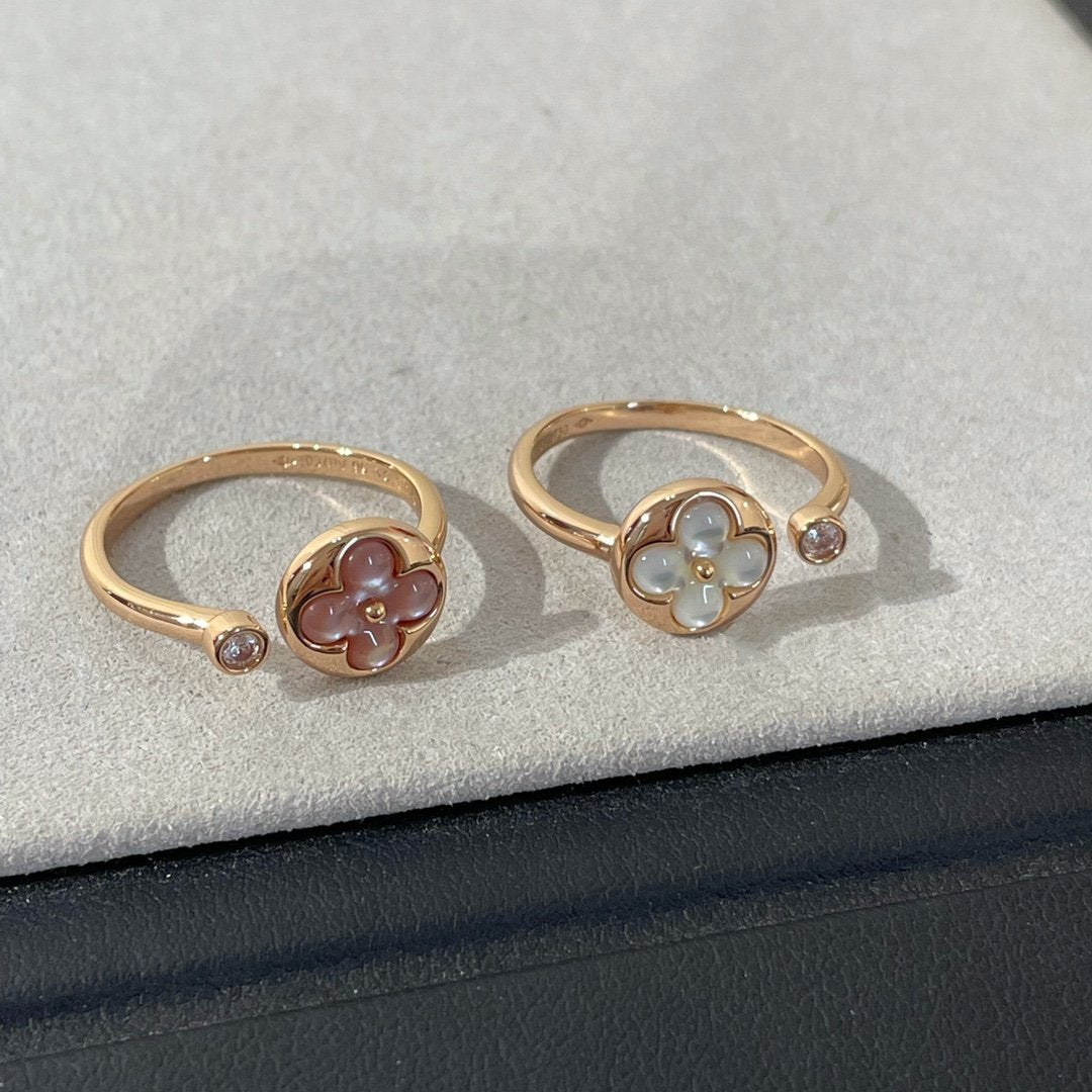 [Rani Jewelry]SUN 1 DIAMOND PINK MOP RING