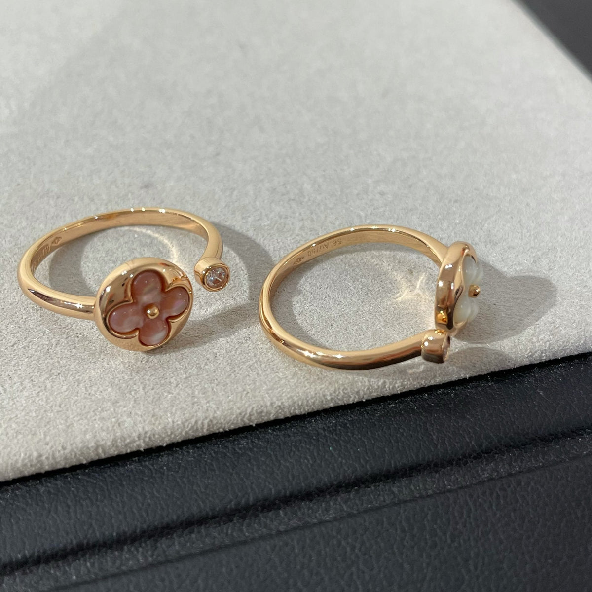 [Rani Jewelry]SUN 1 DIAMOND PINK MOP RING