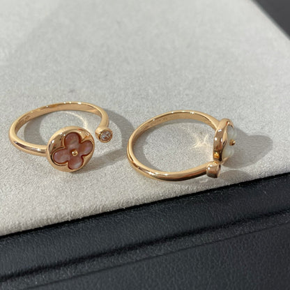[Rani Jewelry]SUN 1 DIAMOND PINK MOP RING