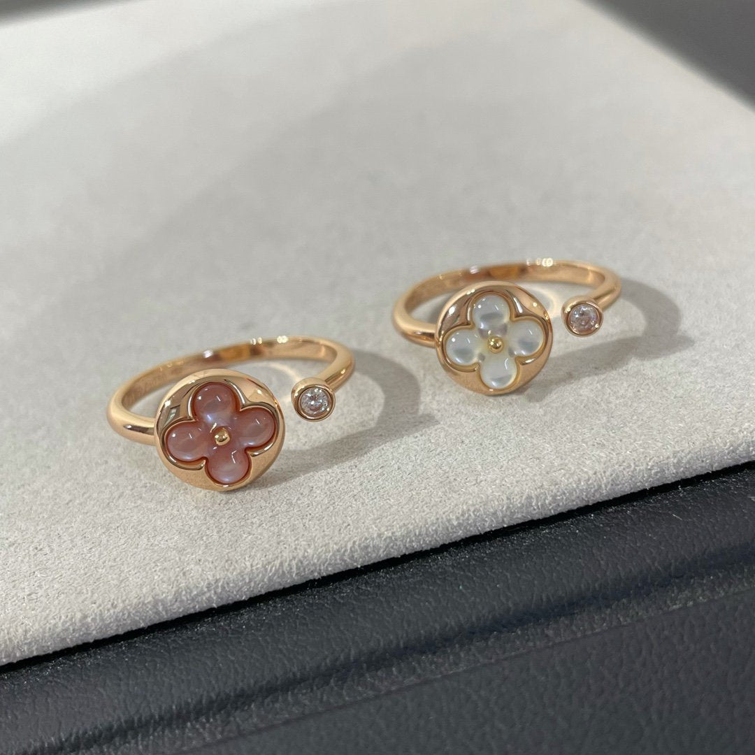 [Rani Jewelry]SUN 1 DIAMOND PINK MOP RING
