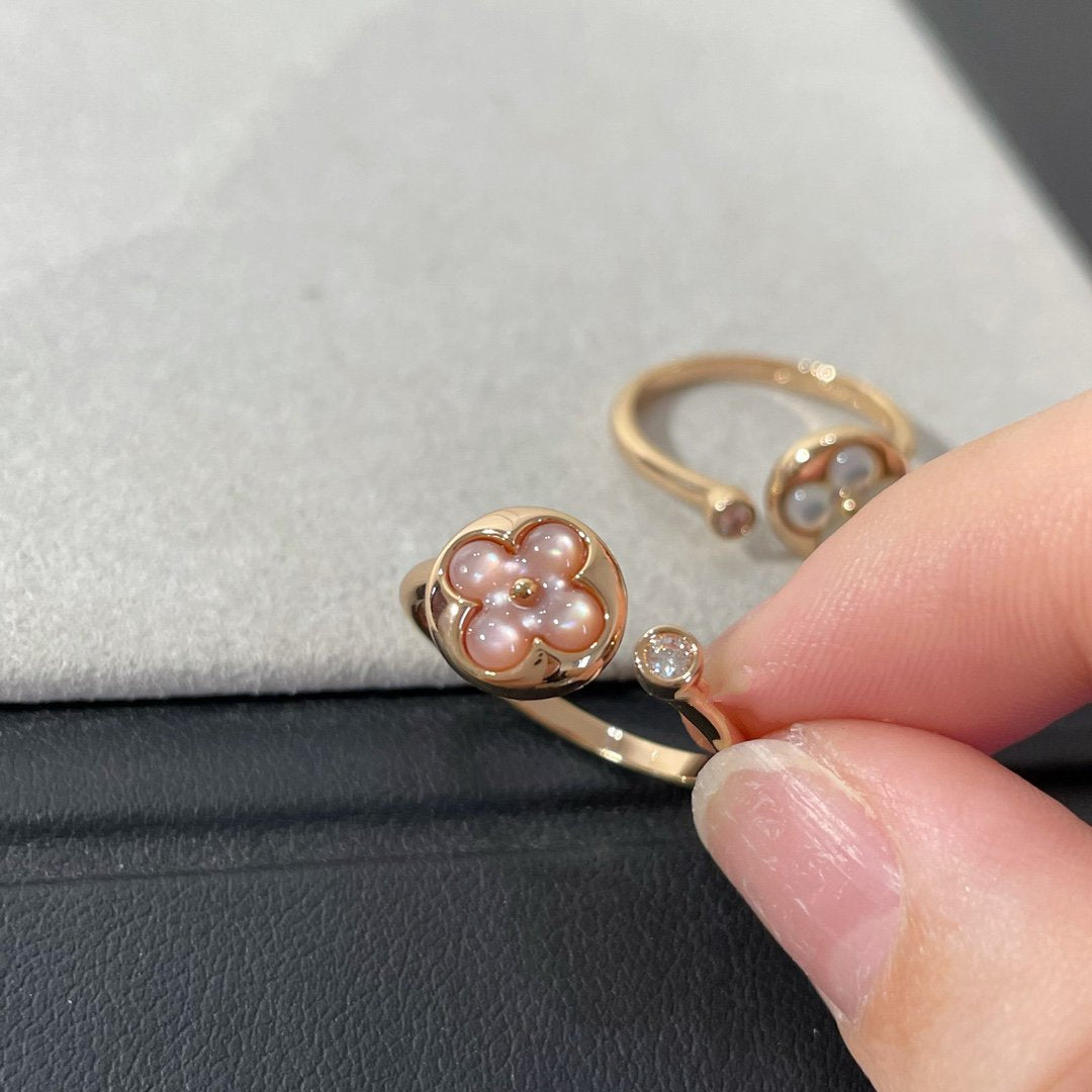 [Rani Jewelry]SUN 1 DIAMOND PINK MOP RING