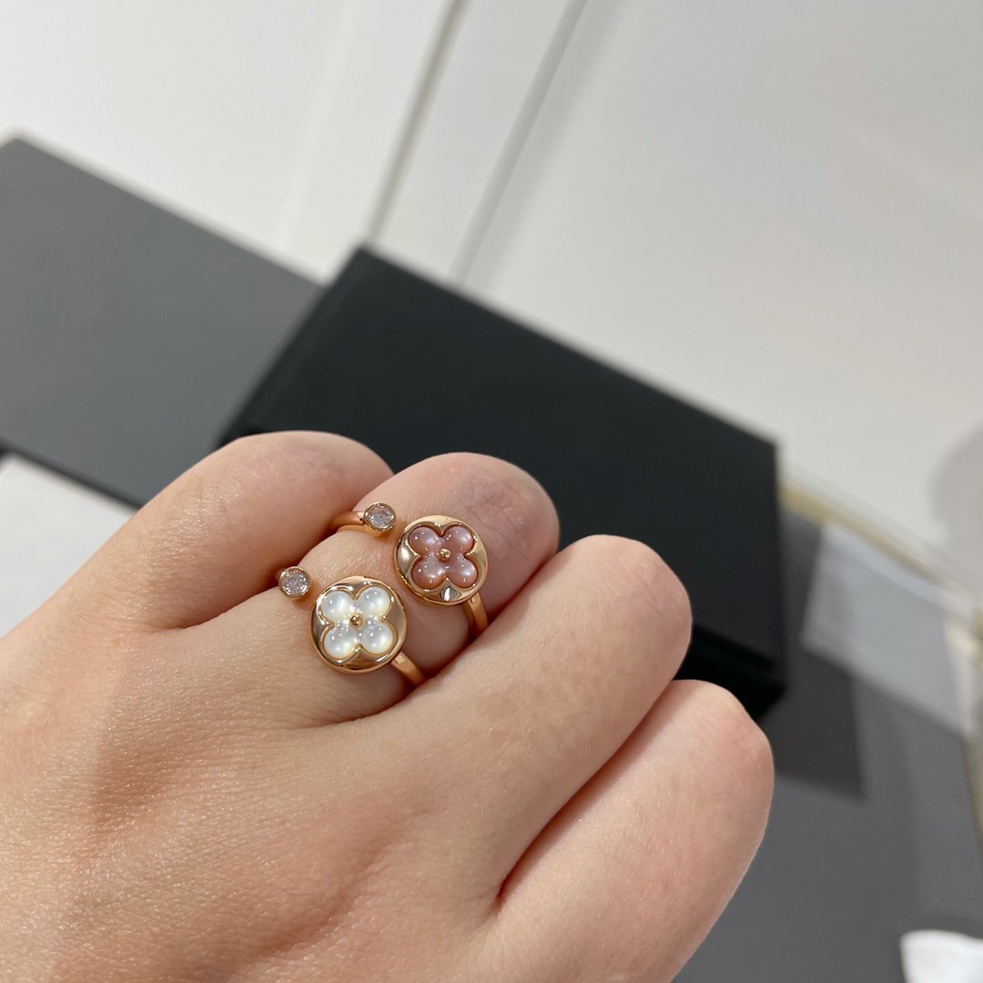 [Rani Jewelry]SUN 1 DIAMOND PINK MOP RING