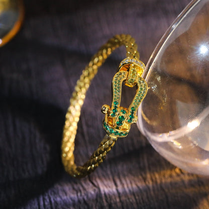[Rani Jewelry]FORCE 10 GOLD GREEN DIAMOND PAVED