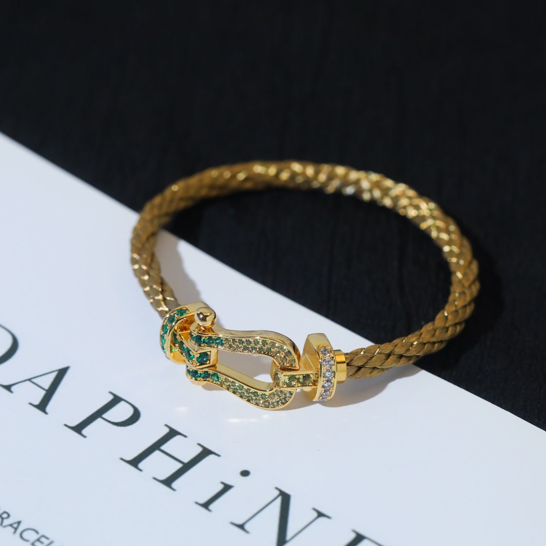 [Rani Jewelry]FORCE 10 GOLD GREEN DIAMOND PAVED