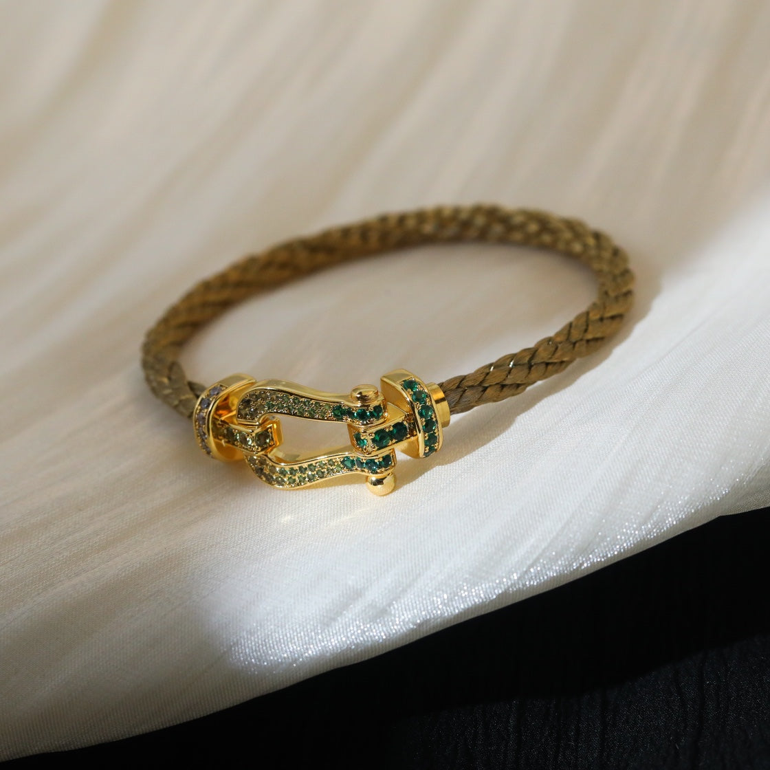 [Rani Jewelry]FORCE 10 GOLD GREEN DIAMOND PAVED