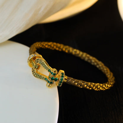 [Rani Jewelry]FORCE 10 GOLD GREEN DIAMOND PAVED