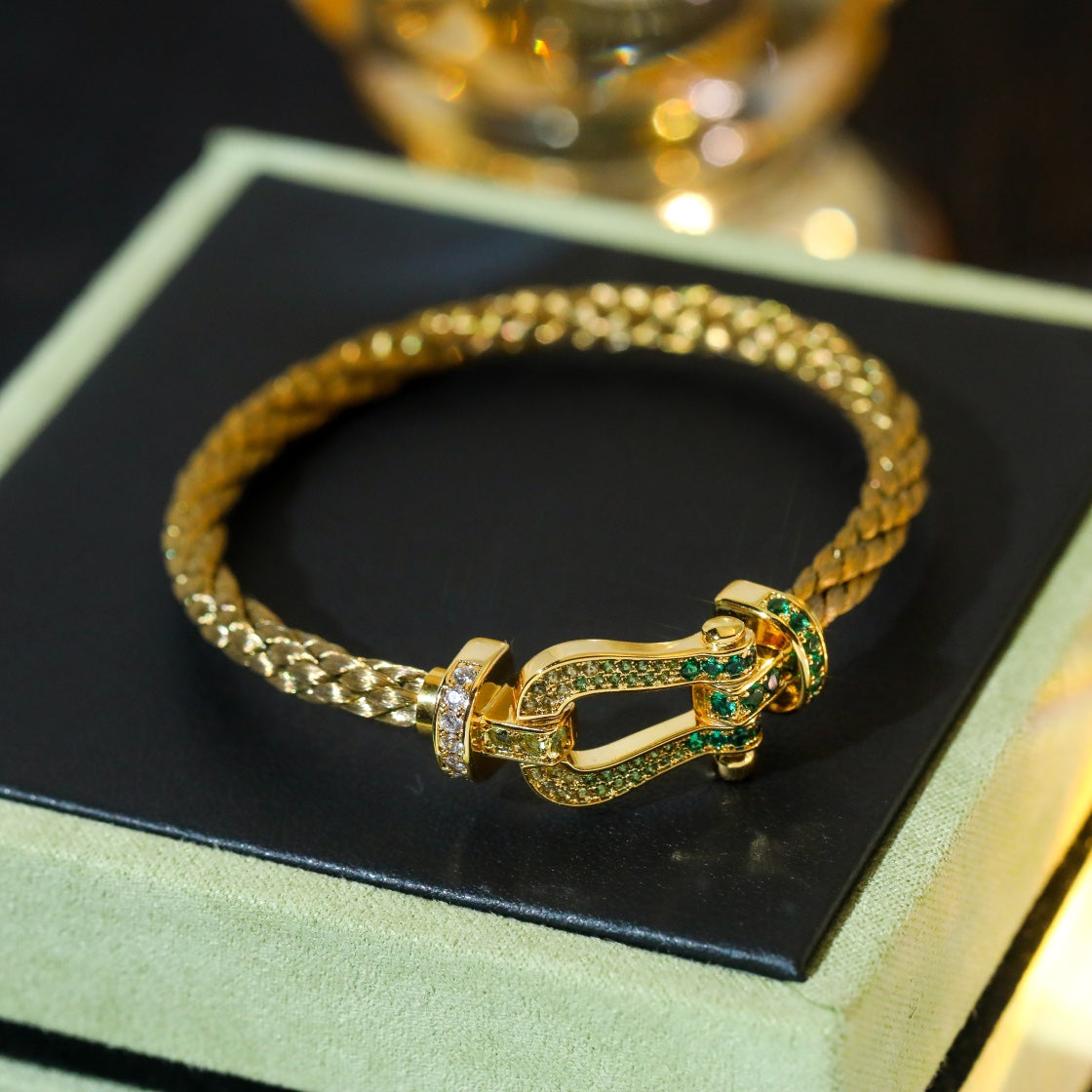 [Rani Jewelry]FORCE 10 GOLD GREEN DIAMOND PAVED