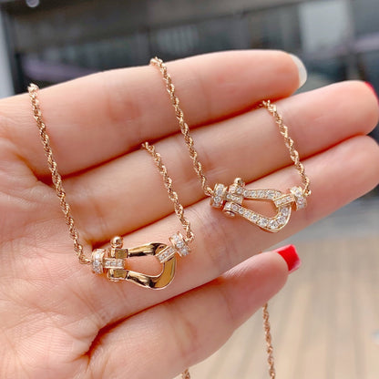 [Rani Jewelry]FORCE 10 PINK GOLD DIAMOND NECKLACE