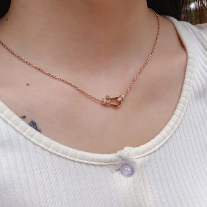 [Rani Jewelry]FORCE 10 PINK GOLD DIAMOND NECKLACE
