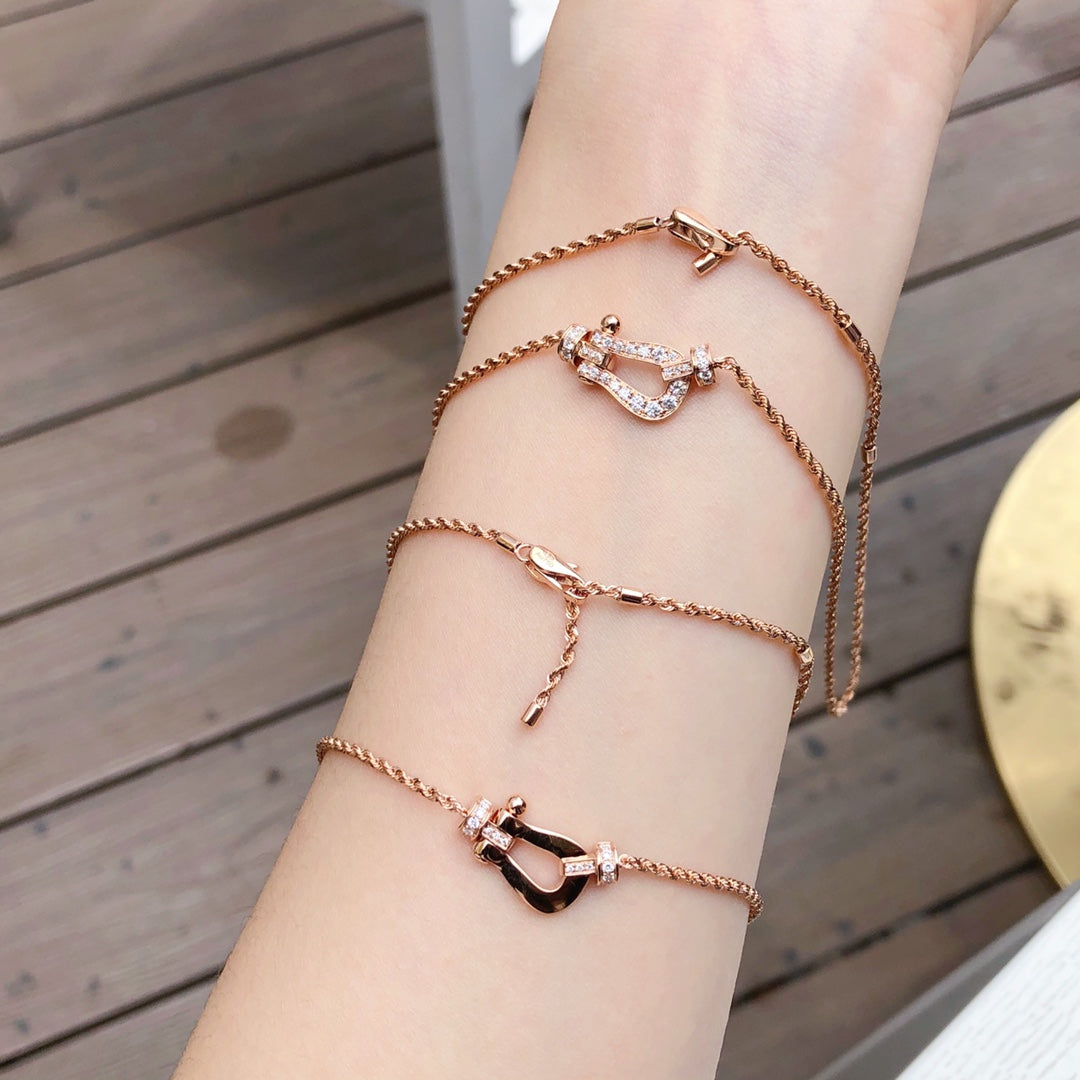 [Rani Jewelry]FORCE 10 PINK GOLD DIAMOND NECKLACE