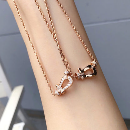[Rani Jewelry]FORCE 10 PINK GOLD DIAMOND NECKLACE