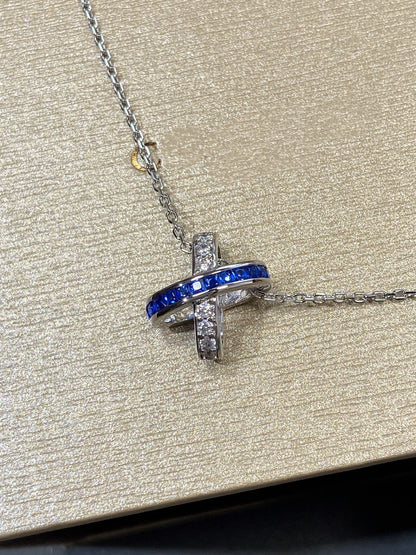[Rani Jewelry]LIENS DIAMOND SILVER NECKLACE