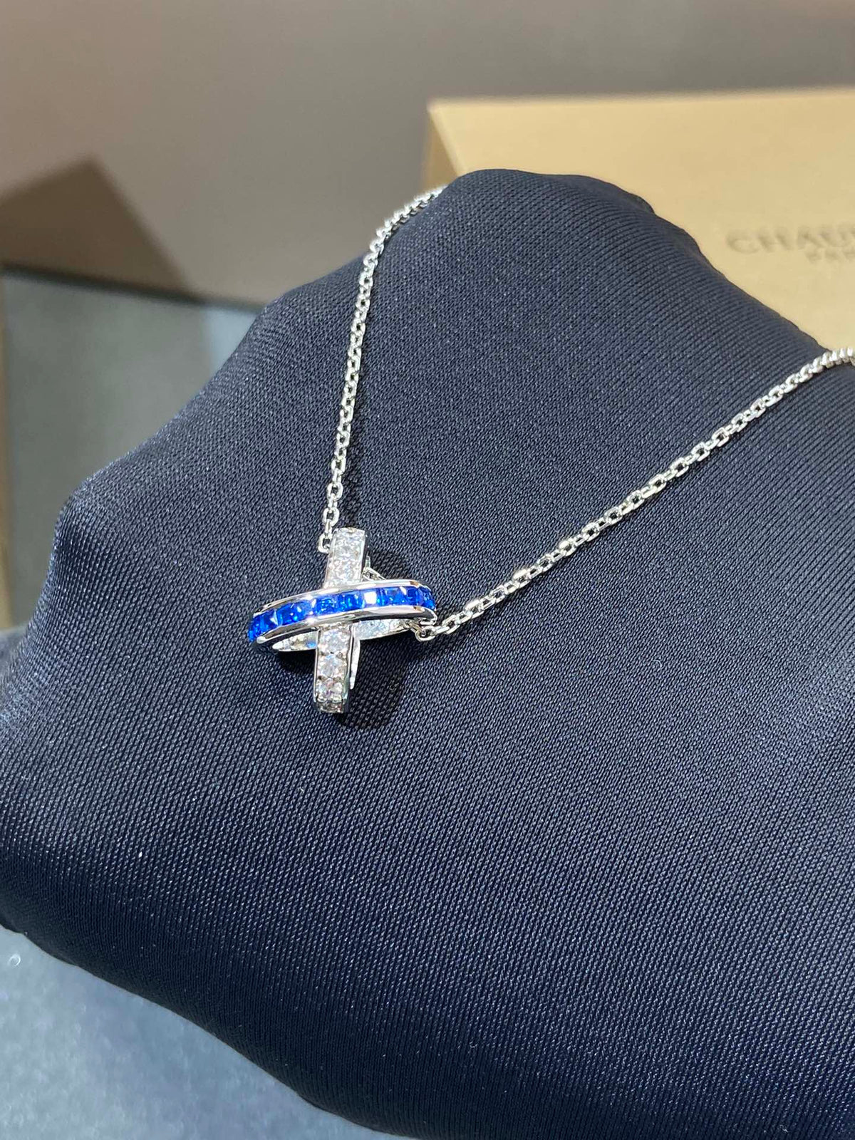 [Rani Jewelry]LIENS DIAMOND SILVER NECKLACE