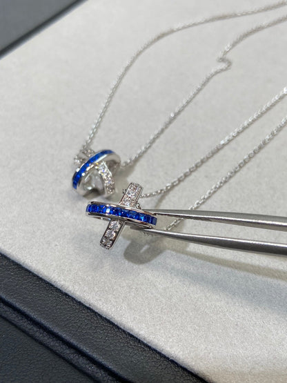 [Rani Jewelry]LIENS DIAMOND SILVER NECKLACE