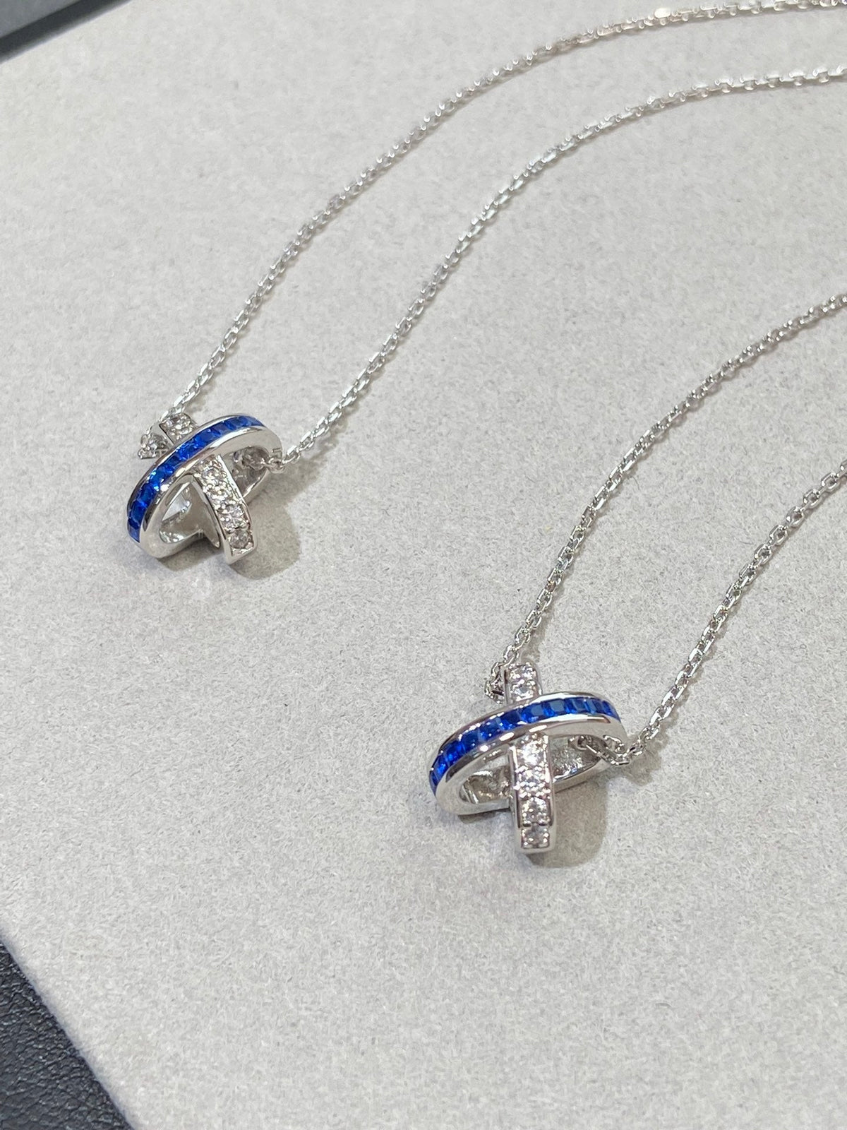 [Rani Jewelry]LIENS DIAMOND SILVER NECKLACE