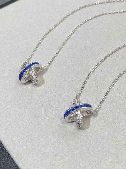 [Rani Jewelry]LIENS DIAMOND SILVER NECKLACE