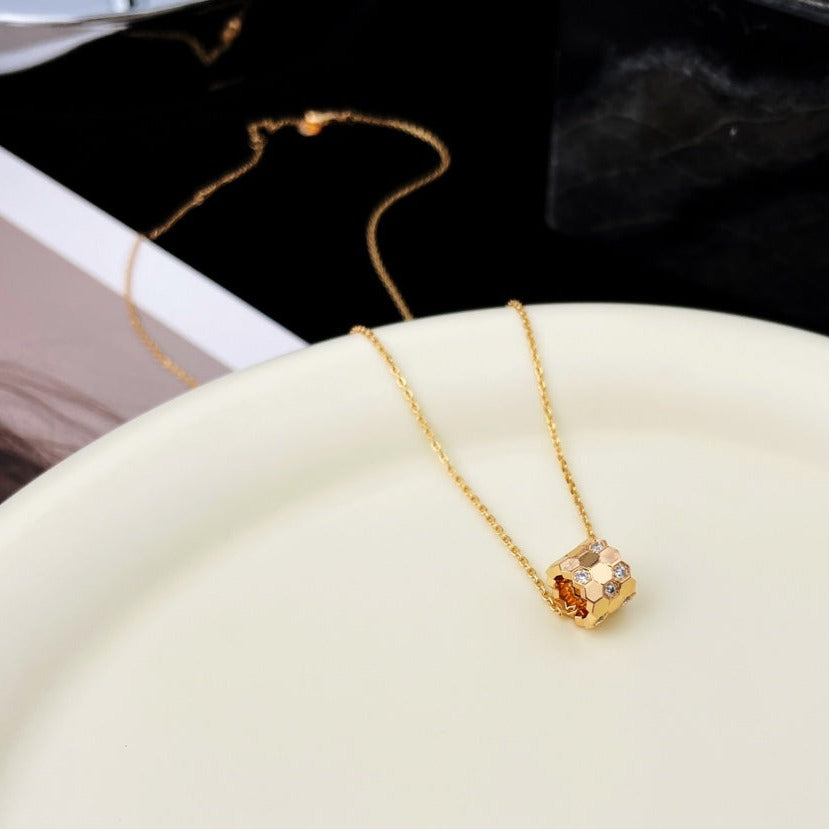 [Rani Jewelry]BEE MINI PEDANT DIAMOND NECKLACE