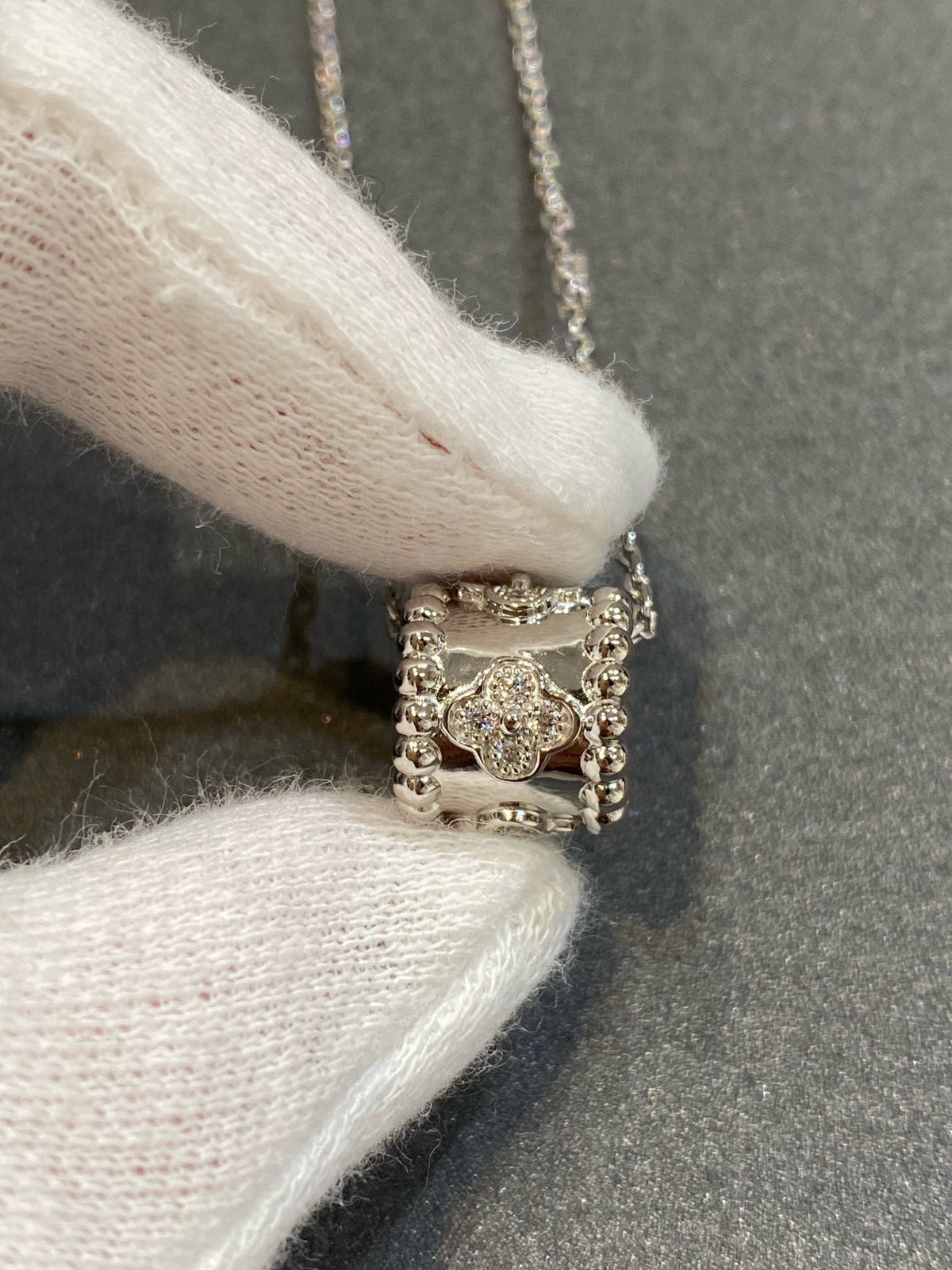 [Rani Jewelry]PERLEE PEDANT SIVLER DIAMOND NECKLACE