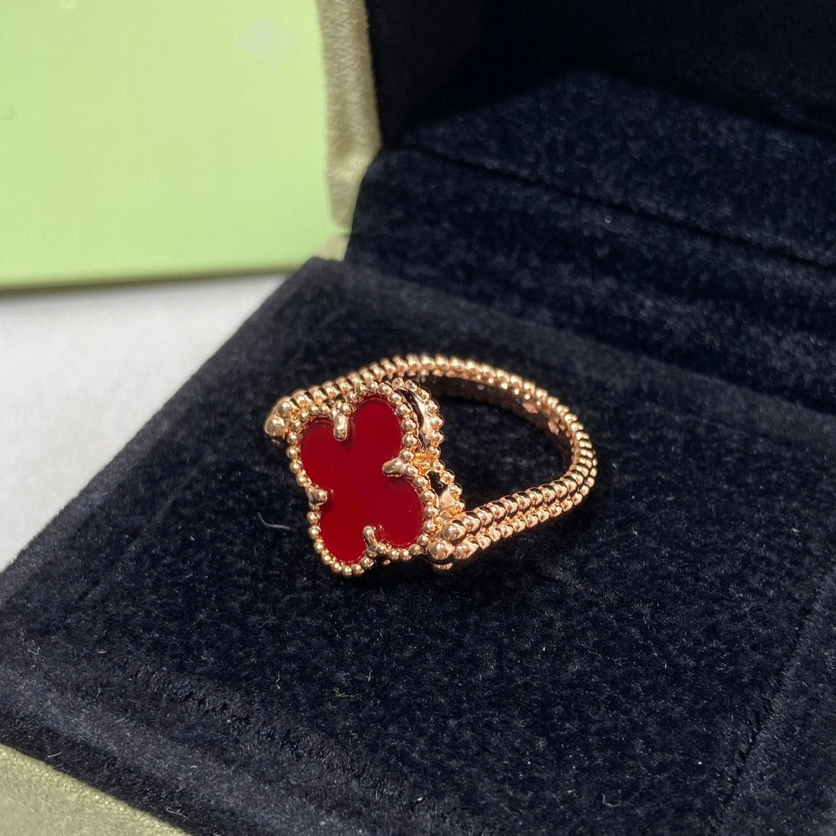 [Rani Jewelry]CLOVER RIVERSIBLE RING ROSE GOLD COLLECTION